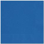 Koningsblauwe effen servetten, 20 st