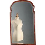 Soester spiegel Hollands ca 1820 in wortelnoten met facet geslepen spiegelglas (No.950310)