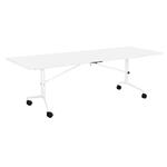Easy Inklapbare Verrijdbare Vergadertafel Wit
