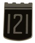 Embleem 121 amazon voorscherm 1964+ repro Volvo onderdeel 670678