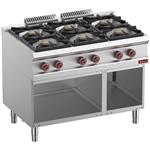 Fornuis samengesteld uit : 6 branders &amp; open kast  | Diamond | G7/6BA11-RN