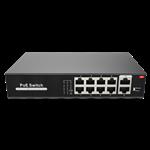 Safire - PoE switch - 8 poorten 2 uplink -SW1008POE-100-E