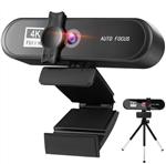 DrPhone CW7 - 4K Webcam – 3840x2160p – met Microfoon/Statief en Privacykap - Autofocus - Groothoek –