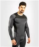 Venum Rashguard G-Fit Compression Shirt L/S Grijs Zwart
