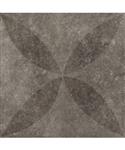 Terrastegel vtwonen Solostone Hormigon 70x70 cm Gerectificeerd Mat Antracite Flower (Doosinhoud: 0,4