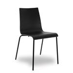 Kantinestoel Zwart Eiken Zwart