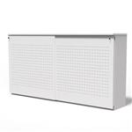 Easy Akoestische Schuifdeurkast Wit H122xB160xD48