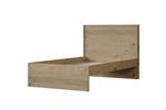 Origami 1-persoonsbed - Blank eiken - Almila