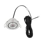 Lemilux Mura LED inbouwspot zilver 3 Watt 12 Volt