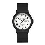 9072 Siliconen Horloge - Kwarts Polshorloge TPU Bandje 5 ATM Waterdicht - Zwart