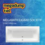 Ligbad Society 170X75X50 cm Mat Creme