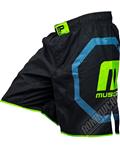 MusclePharm Octagon Mens MMA Fightshorts Zwart Groen