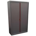 Roldeurkast Antraciet Rood H198xB120xD48