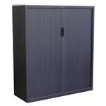 Roldeurkast Antraciet Antraciet Wit 137 x 120 x 45