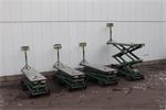 Buitendijk & Slaman electro buisrailwagen met dubbele hydraulische schaar, 50 cm spoor