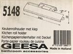 Geesa - Geesa Keukenrolhouder met klep Chroom