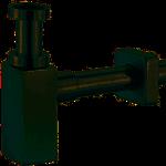 Plieger - Plieger designbekersifon vierkant-5/4 Inox