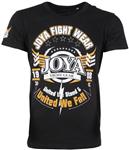Joya United we Fall T-Shirt Katoen Zwart Geel