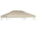 vidaXL Vervangend tentdoek prieel 310 g/m² 3x4 m beige