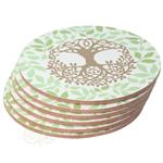 Levensboom / Tree of life onderzetters set van 6