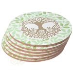 Levensboom / Tree of life onderzetters set van 6