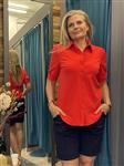 Travelstof Blouse Korte mouwen 2270 Red
