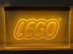 LEGO neon bord lamp LED verlichting reclame lichtbak *geel*
