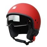 Motocubo beetle jethelm met vizier | mat rood