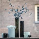 Cilinder Vaas | Grijs | H32xD9 cm