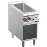 Elektrische bain-marie 4x gn 1/3 h.150 mm, op open kast | Diamond | E9/BMA4-N