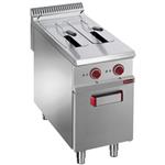 Elektrische friteuse 2 kuipen 8liter op gesloten kast | Diamond | E9/F2V8A4