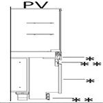 Decoratieve fronton-kit vitrine toonbank, houten paneel, plint en lijstwerk | Diamond | PV25