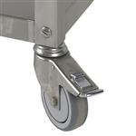 Kit van 4 wielen in r.v.s. ø 100 (2 met rem) | Diamond | RS10-X4