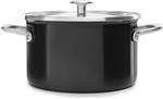 KitchenAid Steel Core Enamel Kookpan - 20 cm - 3.7L - Black