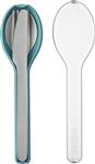 Mepal – Bestekset 3-delig Ellipse – Bestaat uit een mes, vork en lepel – Nordic green – RVS bestekse