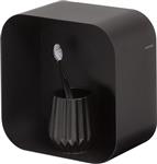 Sealskin Brix - Wandkubus Wandelement Wandrek - 12x24x24 cm - Metaal - Zwart