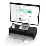 LifeGoods Monitor Verhoger (Breed) - Laptop Standaard met Telefoonhouder - 54,00 x 25,50 x 14,20 cm 