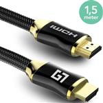 LifeGoods HDMI Kabel 2.0 - Ultra HD 4K High Speed (60hz) - Gold Plated - 1.5 Meter