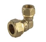 Knelfitting messing, knie koppeling  15x12mm verloop