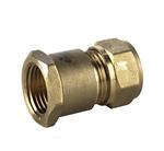 Knelfitting messing, rechte koppeling  3/4x22 bn