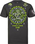 Fear the Fighter Tae Kwon Do T-Shirts Katoen Donkergrijs