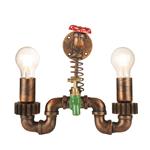 Industriële Wandlamp Tap met Twee Lichtpunten ? Funnylights Ditto