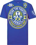 Fear the Fighter World Blood Line T-Shirts Katoen Blauw