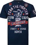 Fear the Fighter Stefan Struve UFC Signature T-shirts Katoen Marineblauw