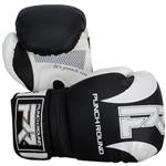 Punch Round Bokshandschoenen SLAM Mat Carbon Zwart Wit