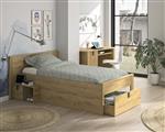 Lugano kajuitbed - 90x200 - Eiken - Gami