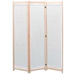 vidaXL Kamerscherm met 3 panelen 120x170x4 cm stof crème