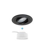 LED Inbouwspot Roza 4 Watt Dimbaar Zwart
