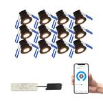 Smart Zwarte Spots Frano Overkapping  12 stuks