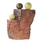 Serpentijn 'Family 3' Art-sculptuur Nr 4 - 5,3 kg
